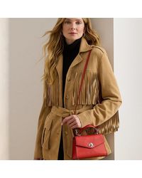 Ralph Lauren - Petite Sacoche Farrah En Cuir Texturé - Lyst