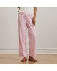 Ralph Lauren - Pantalón De Pijama De Algodón Con Rayas - Lyst