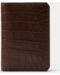 Ralph Lauren - Caiman Folded Card Case - Lyst