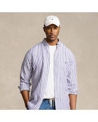 Ralph Lauren - Big & Tall - Striped Linen Shirt - Lyst