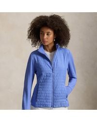 Ralph Lauren - Hybrid French Terry-Quilted Zip Jacket - Lyst