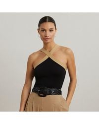 Ralph Lauren - Ärmelloser Pullover Aus Baumwollmischung - Lyst