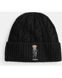 Ralph Lauren - Polo Bear Cable Wool-Blend Beanie - Lyst