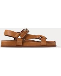 Ralph Lauren - Sandali Nolen in vitello - Lyst