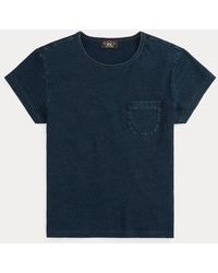 RRL - T-Shirt aus Baumwolle und Leinen - Lyst