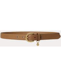 Ralph Lauren - Charm Crosshatch Leather Belt - Lyst