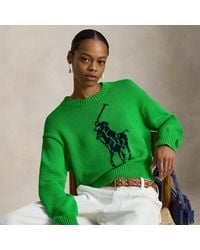 Polo Ralph Lauren - Big Pony Cotton Crewneck Jumper - Lyst