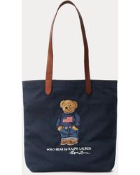 Polo Ralph Lauren Shopper-Tragetasche mit Polo Bear - Blau