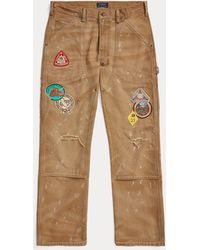 Polo Ralph Lauren Relaxed-Fit Segeltuchhose in Used-Optik - Natur