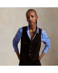 Ralph Lauren - Weste Aus Kordsamt - Lyst