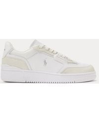 Polo Ralph Lauren - Open Masters Leather-Suede Sneaker - Lyst