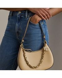 Ralph Lauren - Leather Medium Marcy Zip Shoulder Bag - Lyst