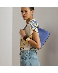 Ralph Lauren - Crosshatch Leather Medium Danni Bag - Lyst