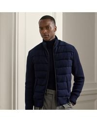 Ralph Lauren - Maglia in misto cashmere e piumino - Lyst