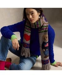 Ralph Lauren - Écharpe Polo Bear En Laine Mélangée - Lyst