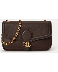 Ralph Lauren - Pebbled Leather Bradley Crossbody Wallet - Lyst