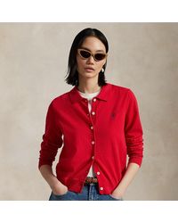 Polo Ralph Lauren - Cotton-Blend Polo Cardigan - Lyst