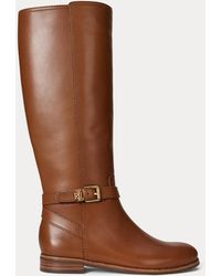 Ralph Lauren - Bota Alta Brooke Ii De Piel De Becerro - Lyst