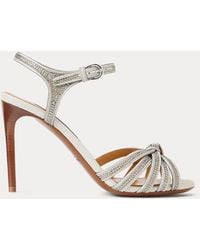 Ralph Lauren - Sandali Kieran in camoscio 95 mm - Lyst