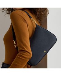 Ralph Lauren - Crosshatch Leather Medium Danni Bag - Lyst