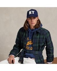 Polo Ralph Lauren - Plaid Waxed Twill Balmacaan Coat - Lyst