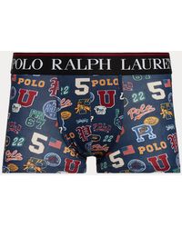 Polo Ralph Lauren Boxershort Van Stretchkatoen Met Print - Blauw