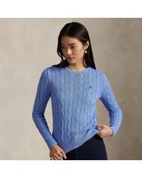 Ralph Lauren - Cable-knit Cotton Sweater - Lyst
