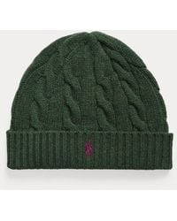 Polo Ralph Lauren - Cable-Knit Wool-Cashmere Beanie - Lyst