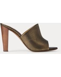 Ralph Lauren - Adela 95 Mm Calfskin Mule - Lyst