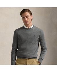 Polo Ralph Lauren - Slim Fit Washable Wool Crewneck Jumper - Lyst