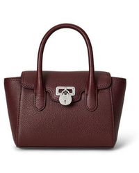 Ralph Lauren - Bauletto Tanner piccolo in pelle - Lyst