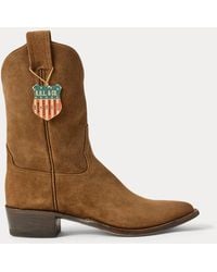 Ralph Lauren - Stiefel Plainview Aus Rauwildleder - Lyst