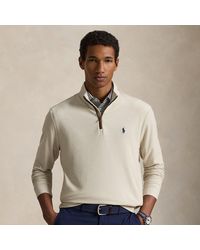 Ralph Lauren - Mesh Quarter-Zip Pullover - Lyst