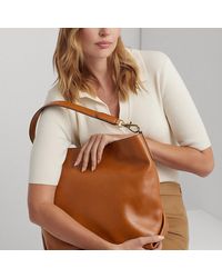 Lauren by Ralph Lauren - Leather Large Kassie Shoulder Bag - Lyst
