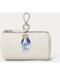 Polo Ralph Lauren - Polo Bear Leather Cylinder Coin Pouch - Lyst