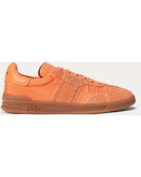 Polo Ralph Lauren - Heritage Aera Suede-Trim Trainer - Lyst