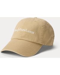 Ralph Lauren - Logo Cotton Twill Ball Cap - Lyst
