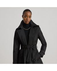 Ralph Lauren - Double-Breasted Cotton-Blend Trench Coat - Lyst