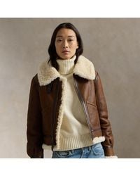 Ralph Lauren - Shearling Aviator Jacket - Lyst