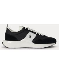 Polo Ralph Lauren - Train 89 Suede And Oxford Trainer - Lyst