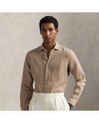 Polo Ralph Lauren - Classic Fit Geruit Linnen Overhemd - Lyst