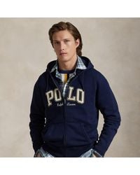 Ralph Lauren - Logo Fleece Full-Zip Hoodie - Lyst