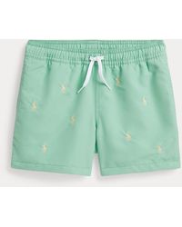 Polo Ralph Lauren - Ralph Lauren Boy's Traveler Polo Pony Swim Trunk - Lyst