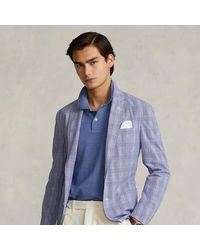 Ralph Lauren Tweed Polo Glen Plaid Linen Suit Jacket for Men - Lyst