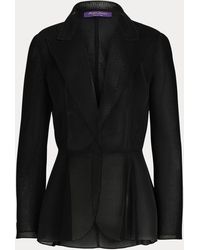 Ralph Lauren Giacca Cambria in neoprene - Nero