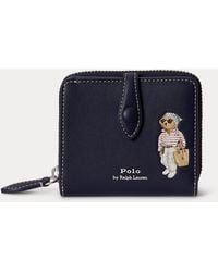 Polo Ralph Lauren - Polo Bear Leather Compact Wallet - Lyst