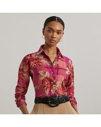 Ralph Lauren - Relaxed-Fit Hemd Aus Leinen Mit Blumen - Lyst