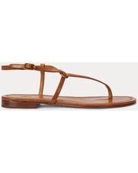 Polo Ralph Lauren - O-Ring Leather Sandal - Lyst