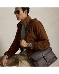 Polo Ralph Lauren - Borsa da postino in pelle martellata - Lyst