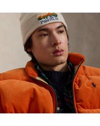 Polo Ralph Lauren - Gorro De Mezcla De Lana Con Bordado - Lyst